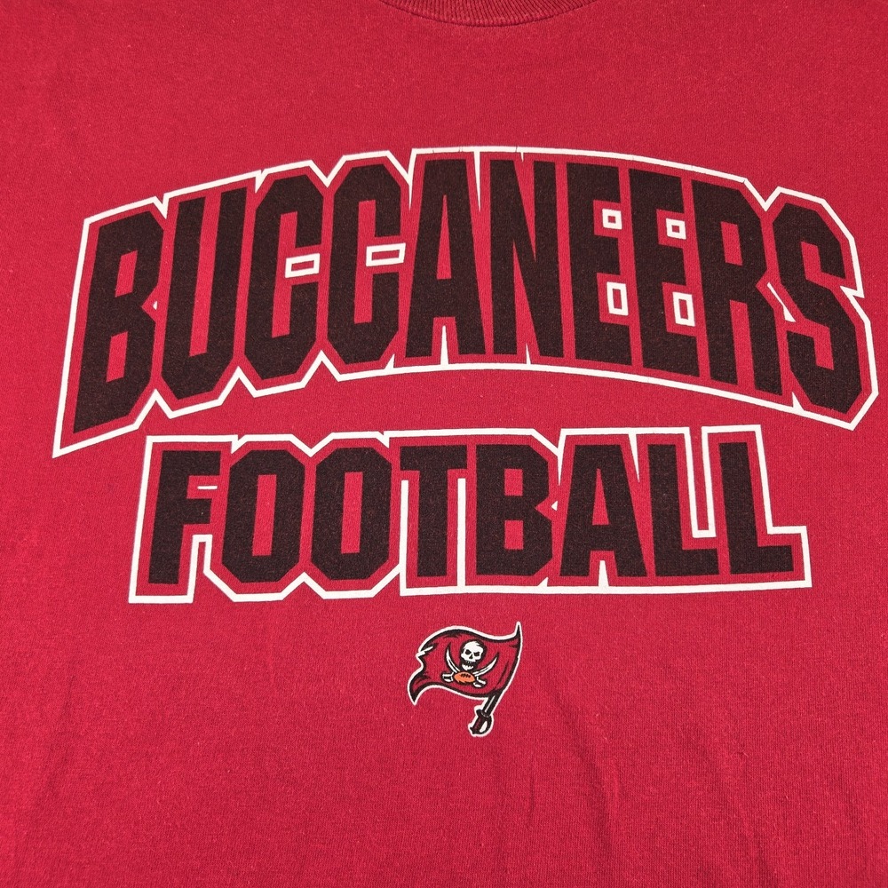 NFL Team Apparel Tampa Bay Buccaneers Men's Red T-shirt XL #Gronk #Brady #Bucs - Picture 2 of 5
